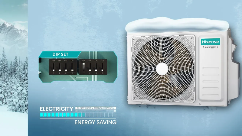 Gestión inteligente de energía El equipo incorpora una función de gestión energética inteligente que permite limitar la potencia de funcionamiento. Con solo pulsar un botón se puede reducir la potencia al: 70% 80% Esto permite: Reducir el consumo energético Disminuir el nivel sonoro Optimizar el funcionamiento en horarios nocturnos